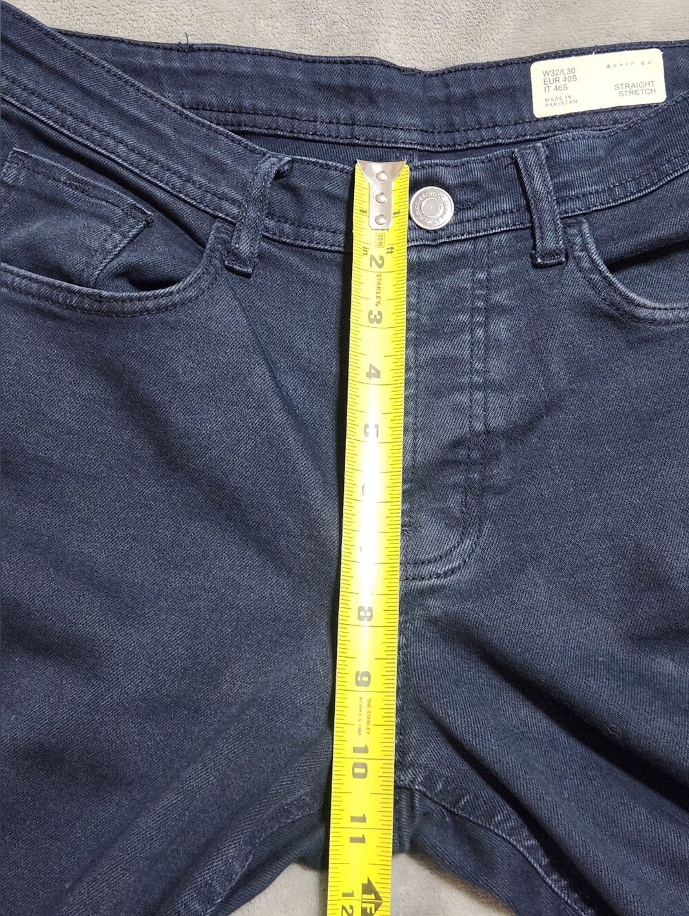 Denim Co Primark Blue Straight Stretch Jeans 32x30 - Picture 11 of 13
